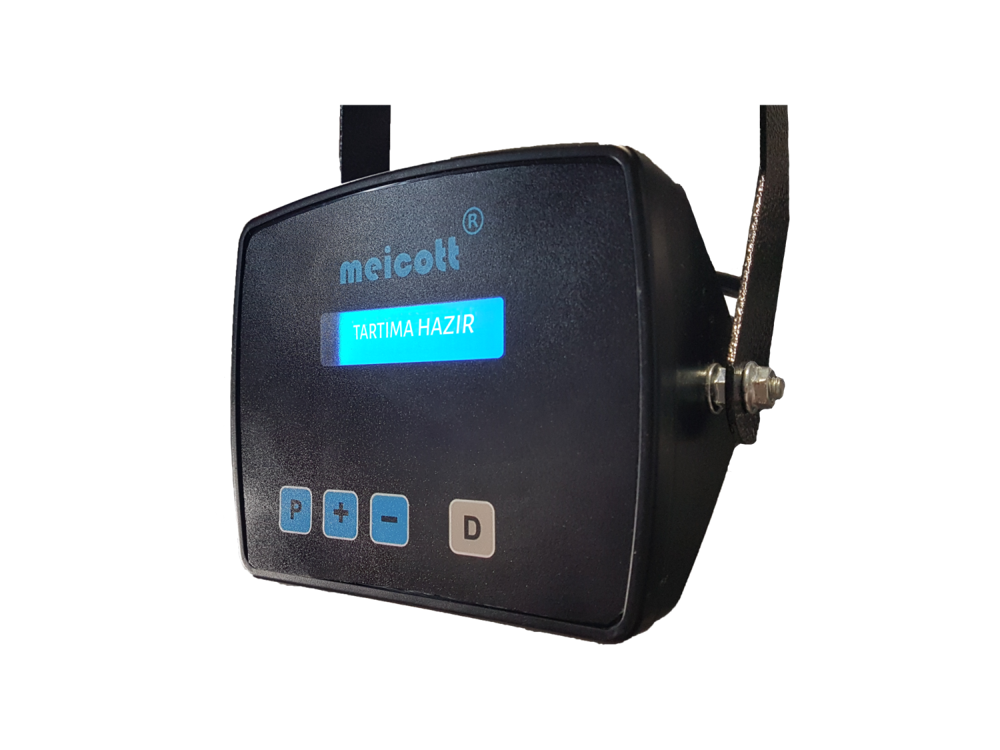 Forklift Scale Systems FT 200 series hydraulic forklift scale indicator mounted on a forklift