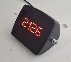 Optional remote LED display for a forklift scale